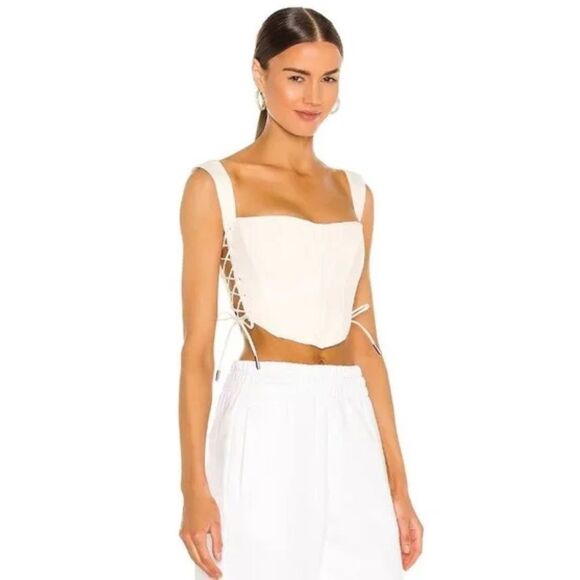 Guizio Classic Fitted Corset in Vanilla Ice Bustier Small Revolve - Picture 15 of 15